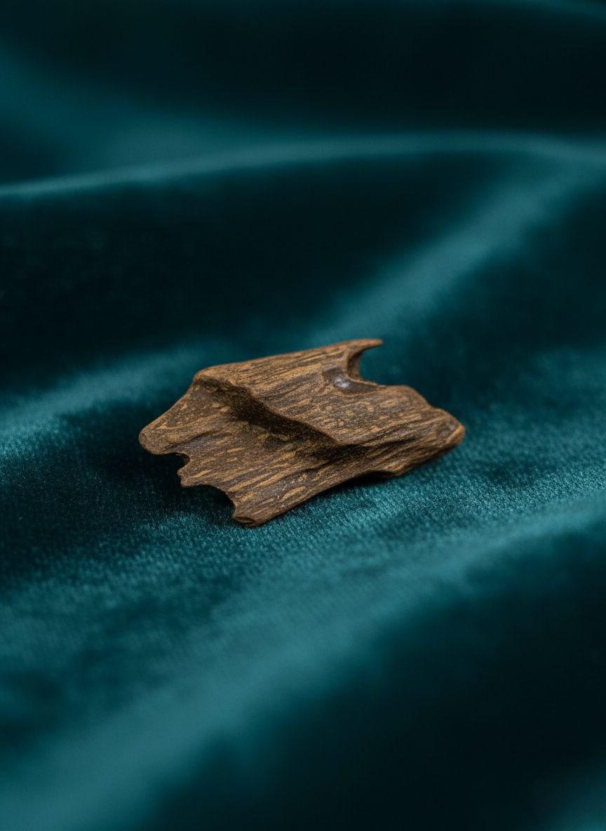 Kalimantan oud burning releasing aromatic smoke